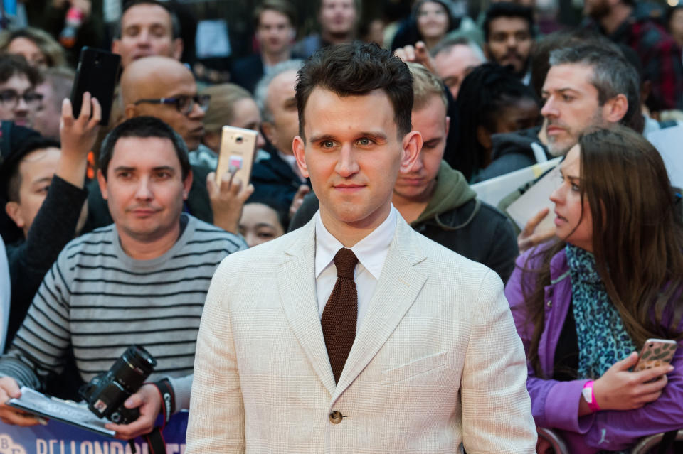 LONDON, UNITED KINGDOM - OCTOBER 12: Harry Melling attends the UK film premiere of 'The Ballad of Buster Scruggs' at Cineworld, Leicester Square during the 62nd BFI London Film Festival American Airlines Gala. October 12, 2018 in London, United Kingdom. (Photo credit should read Wiktor Szymanowicz / Barcroft Media via Getty Images)