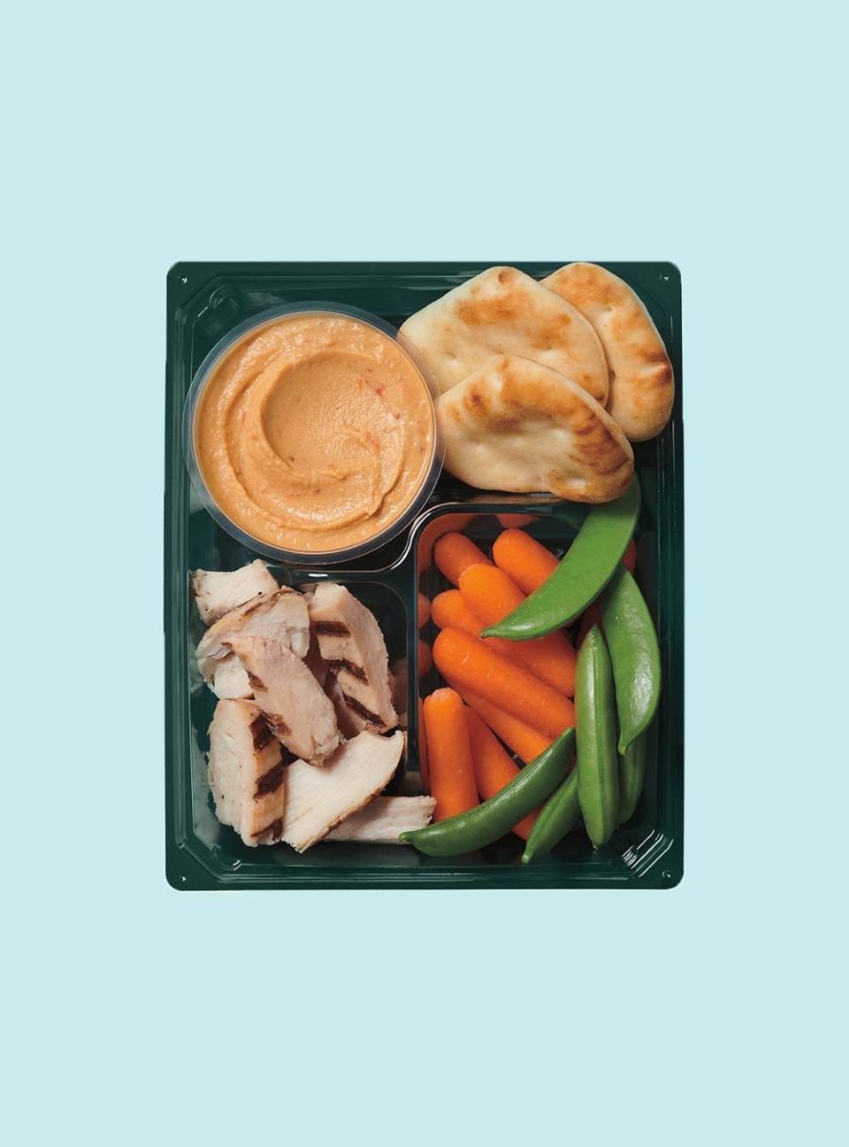 Grilled Chicken and Hummus Protein Box