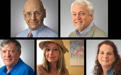 The five victims of the Annapolis shooting: (top) Gerald Fischman, Rob Hiaasen, (bottom) John McNamara, Rebecca Smith and Wendi Winters