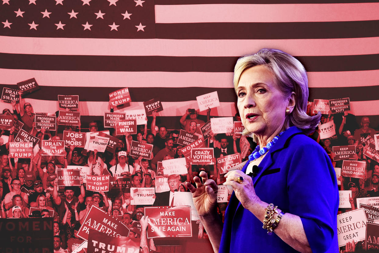 Hillary Clinton; Trump Rally Photo illustration by Salon/Getty images