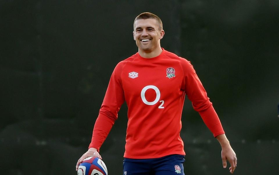 Henry Slade training with England  - REUTERS