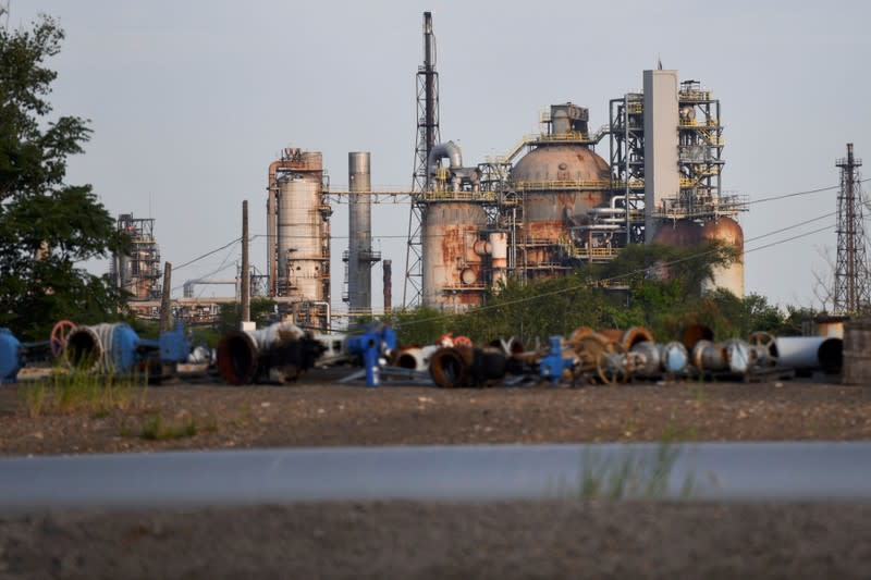 FILE PHOTO: The Philadelphia Energy Solutions plant refinery is seen in Philadelphia