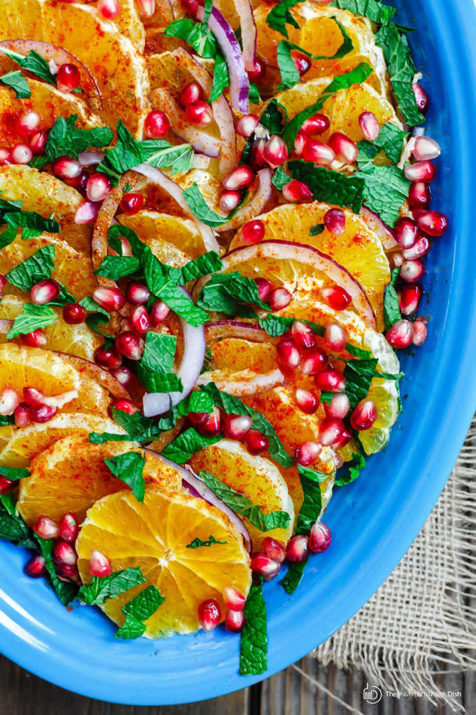 Mediterranean Orange and Pomegranate Salad