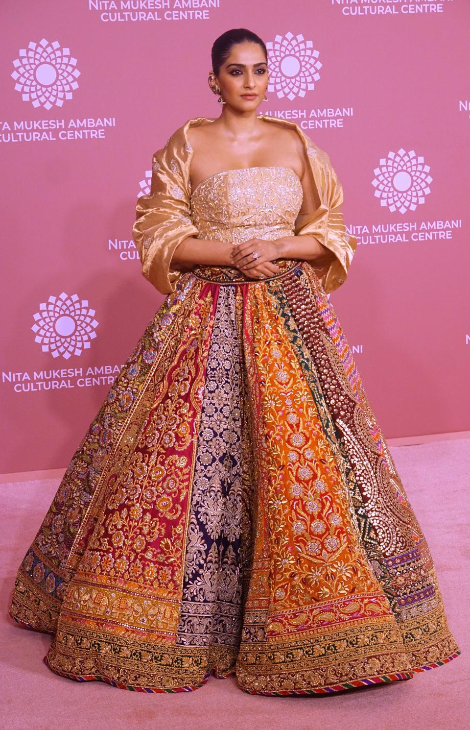 Sonam Kapoor attends NMACC.gala on April 1, 2023.