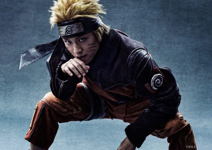 Koudai Matsuoka as Naruto (Photo: Masashi Kishimoto, Scott/SHUEISHA/Live Spectacle “NARUTO” Production Committee 2017)