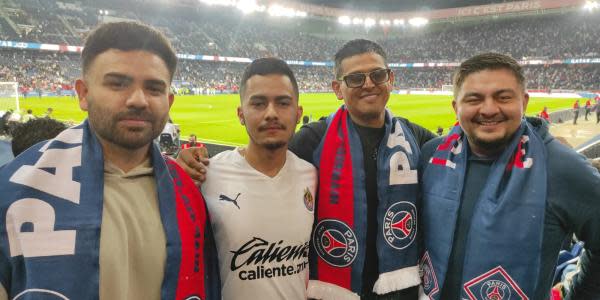 México-americanos visitan París para apoyar al PSG