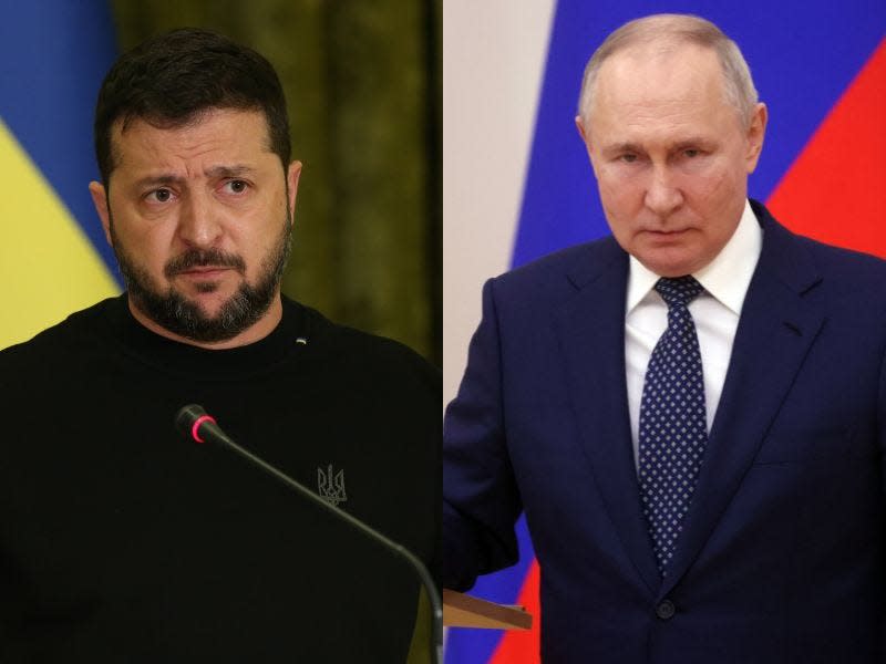 Volodymyr Zelenskyy & Vladimir Putin