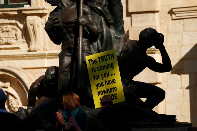 Protest against current and upcoming COVID-19 restrictions in Valletta