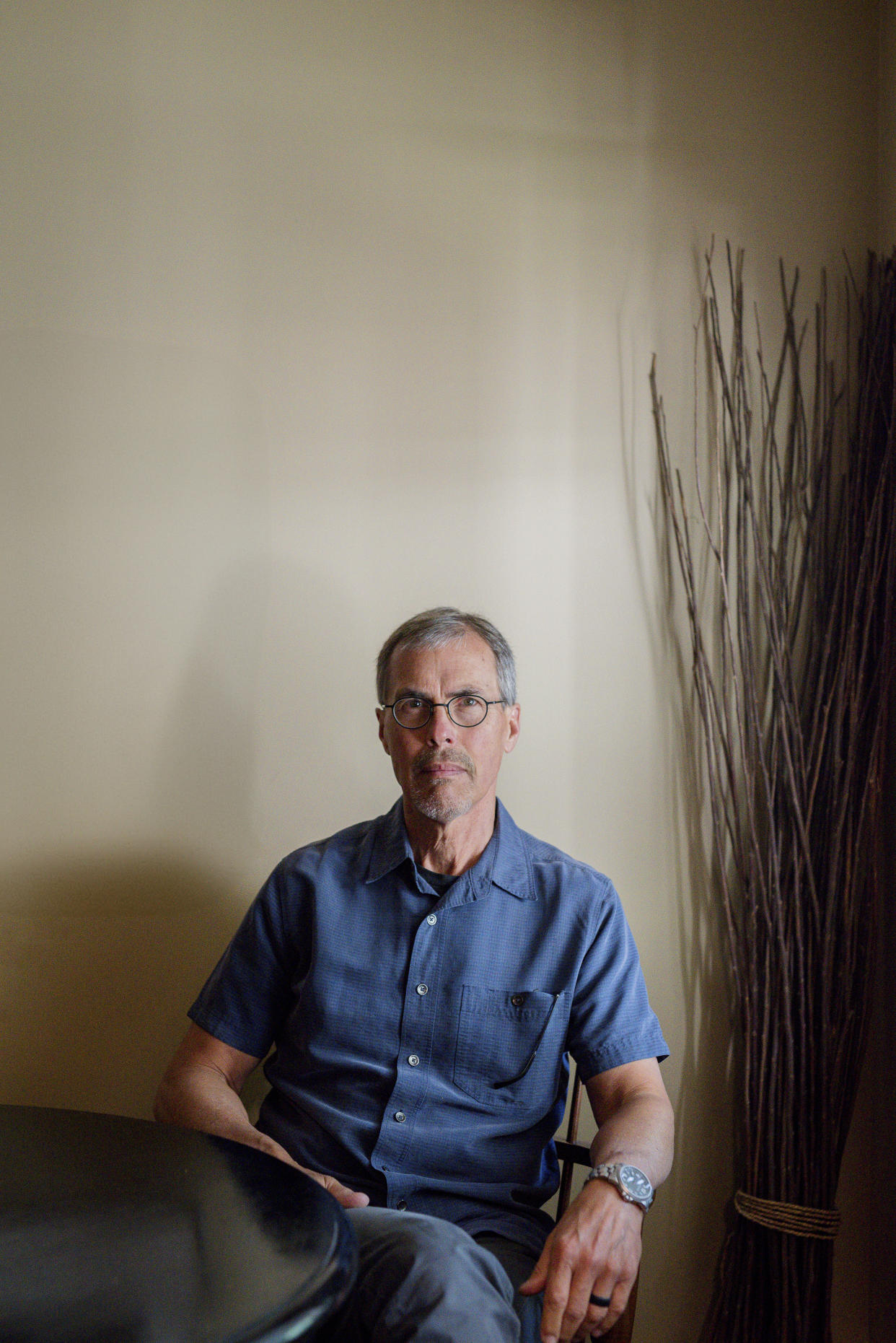 Ben Ingebretson, a Christian minister, at his home in Grand Rapids, Mich., June 7, 2024. (Alfield Reeves/The New York Times)