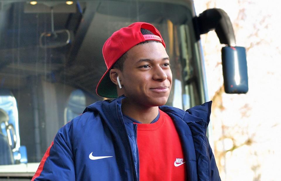 Paris Saint-Germain’s French forward Kylian Mbappe. (Getty)