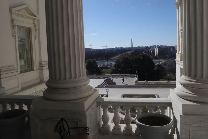 Heightened security at the U.S. Capitol Building in Washington