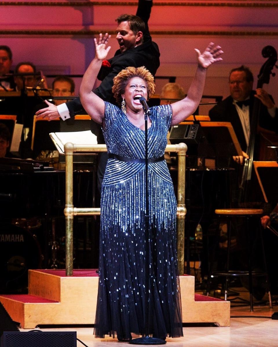 Capathia Jenkins performs a range of music in the Sarasota Orchestra Pops concert “She’s Got Soul,” which she helped to create.