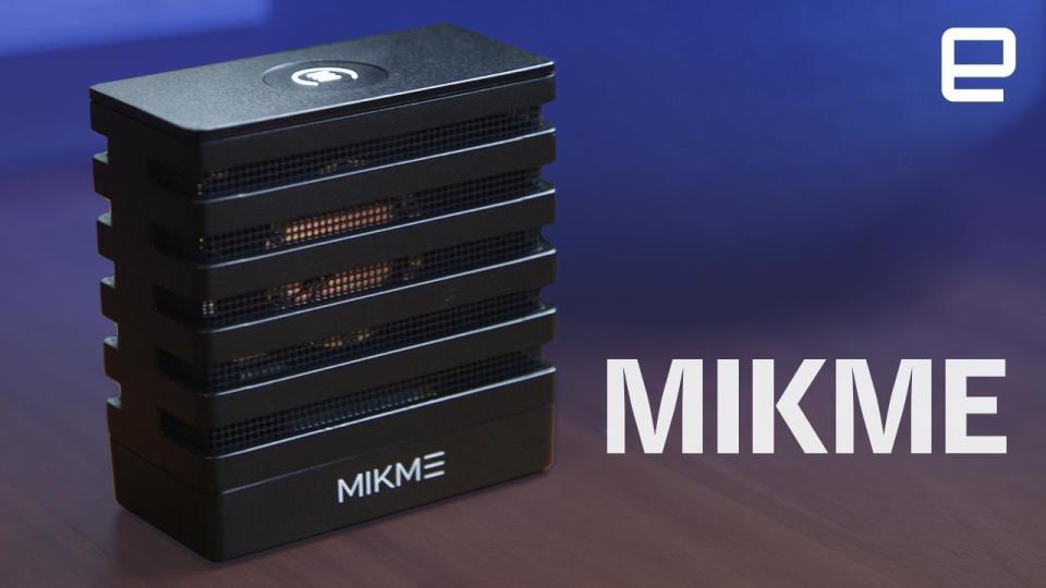Mikme's wireless microphone was one of the most unique devices we saw last