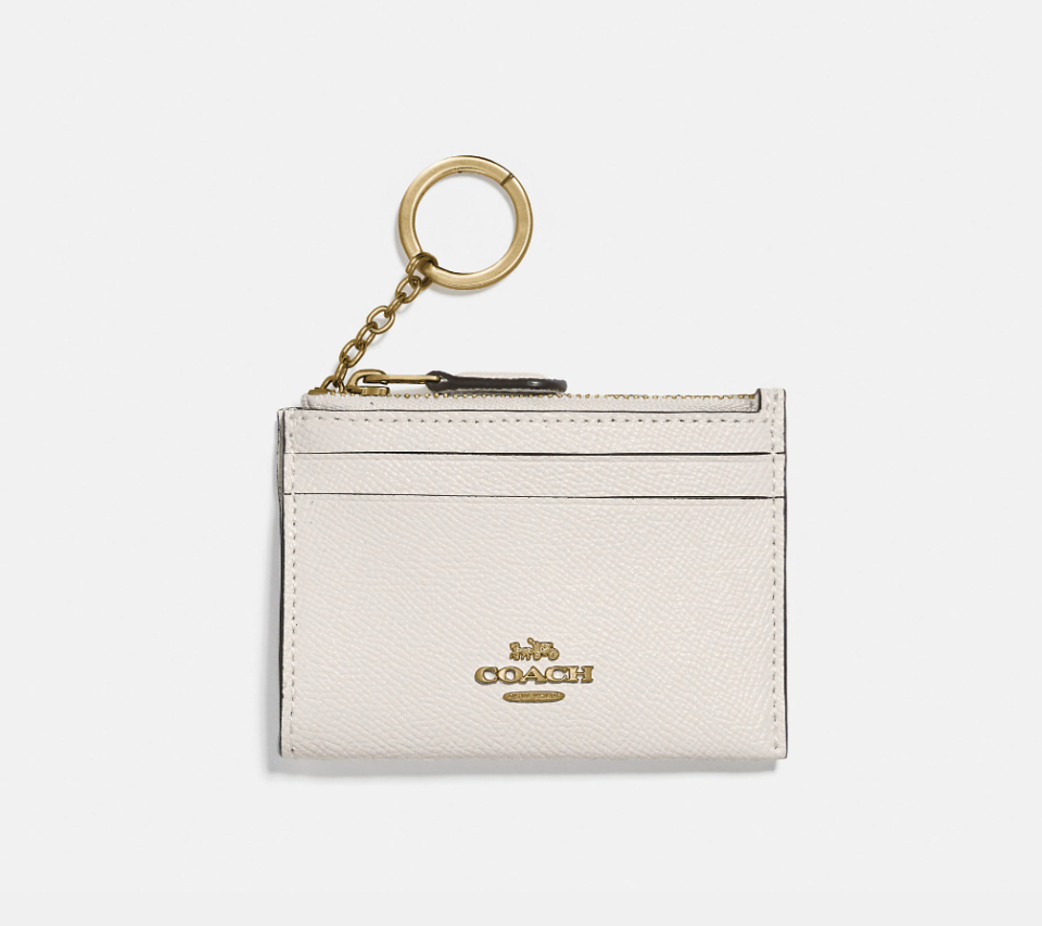 Mini Skinny Id Case in chalk (Photo via Coach Outlet)