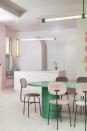 <p>It only takes a splash of one daring hue to make a muted colour palette feel fresh and exciting. In this kitchen by John Lewis of Hungerford, designed by 2LG, an emerald green dining table adds pep to a pale pink palette. <a href="https://www.john-lewis.co.uk/" rel="nofollow noopener" target="_blank" data-ylk="slk:john-lewis.co.uk;elm:context_link;itc:0;sec:content-canvas" class="link ">john-lewis.co.uk</a></p>