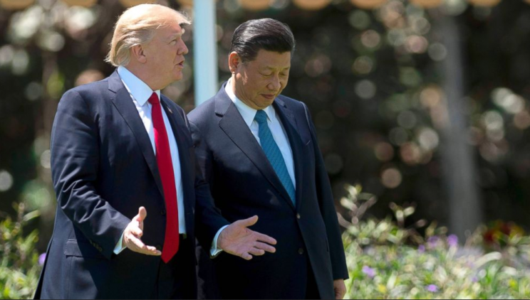 President Trump and China’s president Xi Jingping