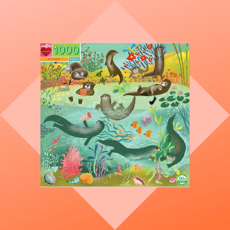 Puzzles are always a great way to have some quiet, meditative time alone or with other family members and friends. This glossy 1000-piece puzzle is perfect for older kids and tweens, and features beautiful art by illustrator Uta Krogmann. It's made with recycled materials and printed using vegetable-based inks.You can buy the 1,000-piece otter puzzle from Amazon for around $21. 