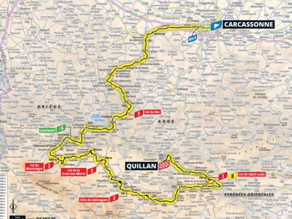 Stage 14 map (letour)