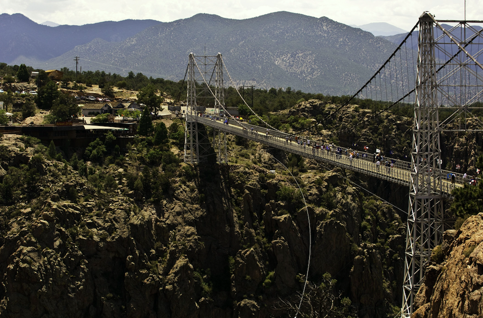 <em>The twins were found inside a car near the Royal Gorge Bridge in Colorado (Rex)</em>