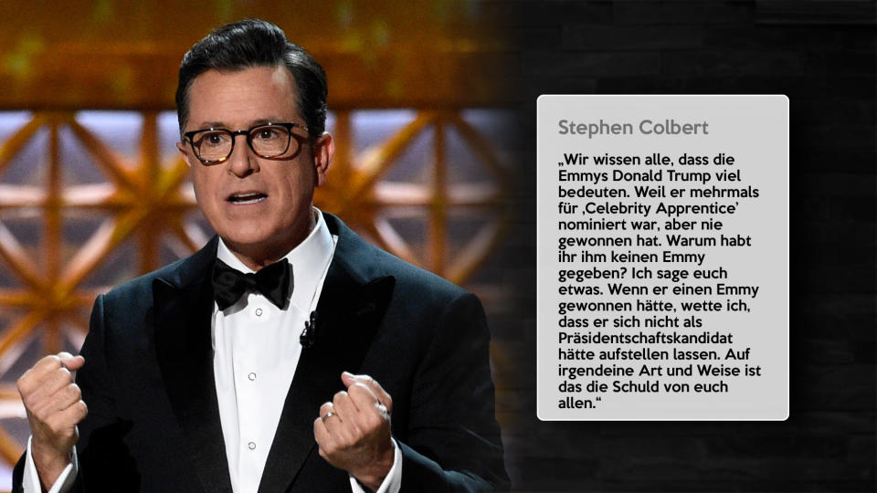 Die besten Trump-Jokes der Emmy-Verleihung