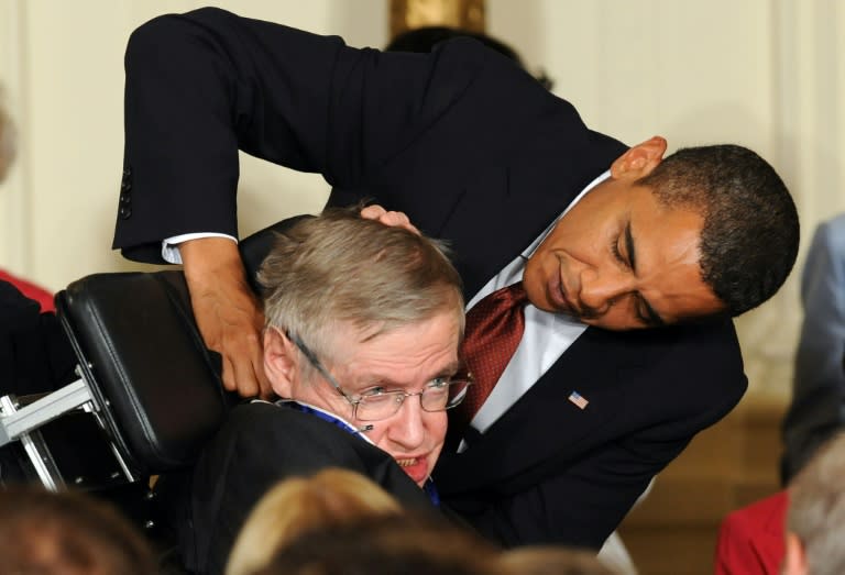 Barack Obama presented Hawking with the Presidential Medal of Freedom in 2009