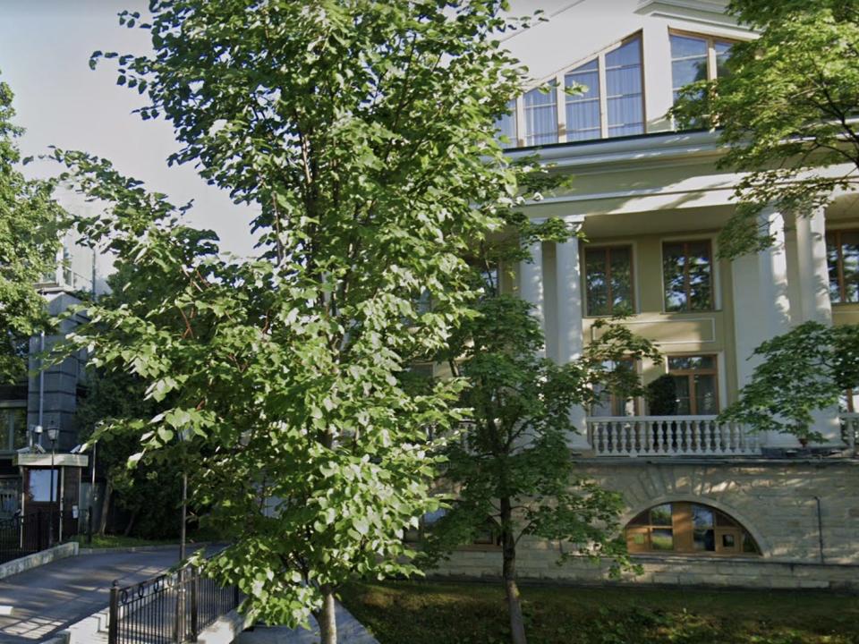 A Google Earth image of St Petersburg's elite Birch Alley complex.