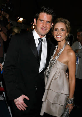 Director Richard Kelly and Sarah Michelle Gellar at the Hollywood AFI special screening of Samuel Goldwyn Films' Southland Tales