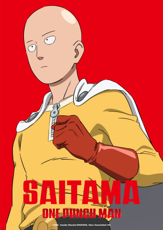 Saitama hero visual drawn by Shinjiro Kuroda.<p>J.C Staff</p>