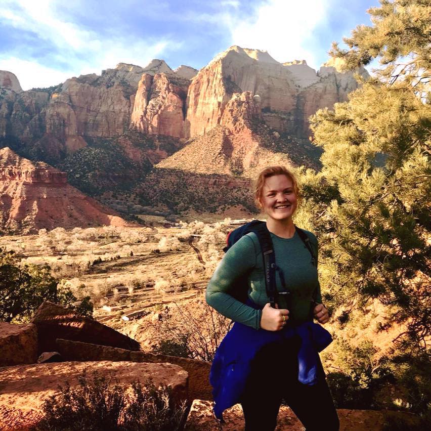 Grace was hiking when she found the note. Photo: Facebook/Grace Zimmerman