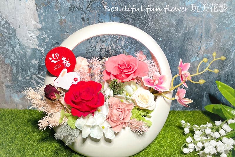 網購訂製永生花束推薦，圖片由Beautiful fun flower提供