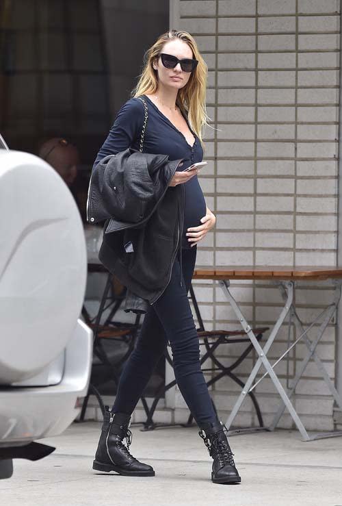 Candice Swanepoel's Best Maternity Style