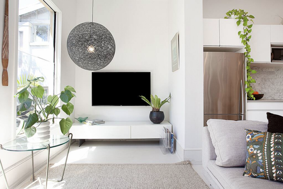 Interior of a designer home in Bondi Beach.