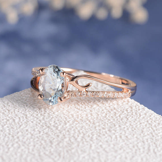 <a href="https://www.etsy.com/listing/510801455/aquamarine-engagement-ring-rose-gold?ref=shop_home_feat_2" target="_blank">Aquamarine Engagement Ring</a>, LoveRings Design
