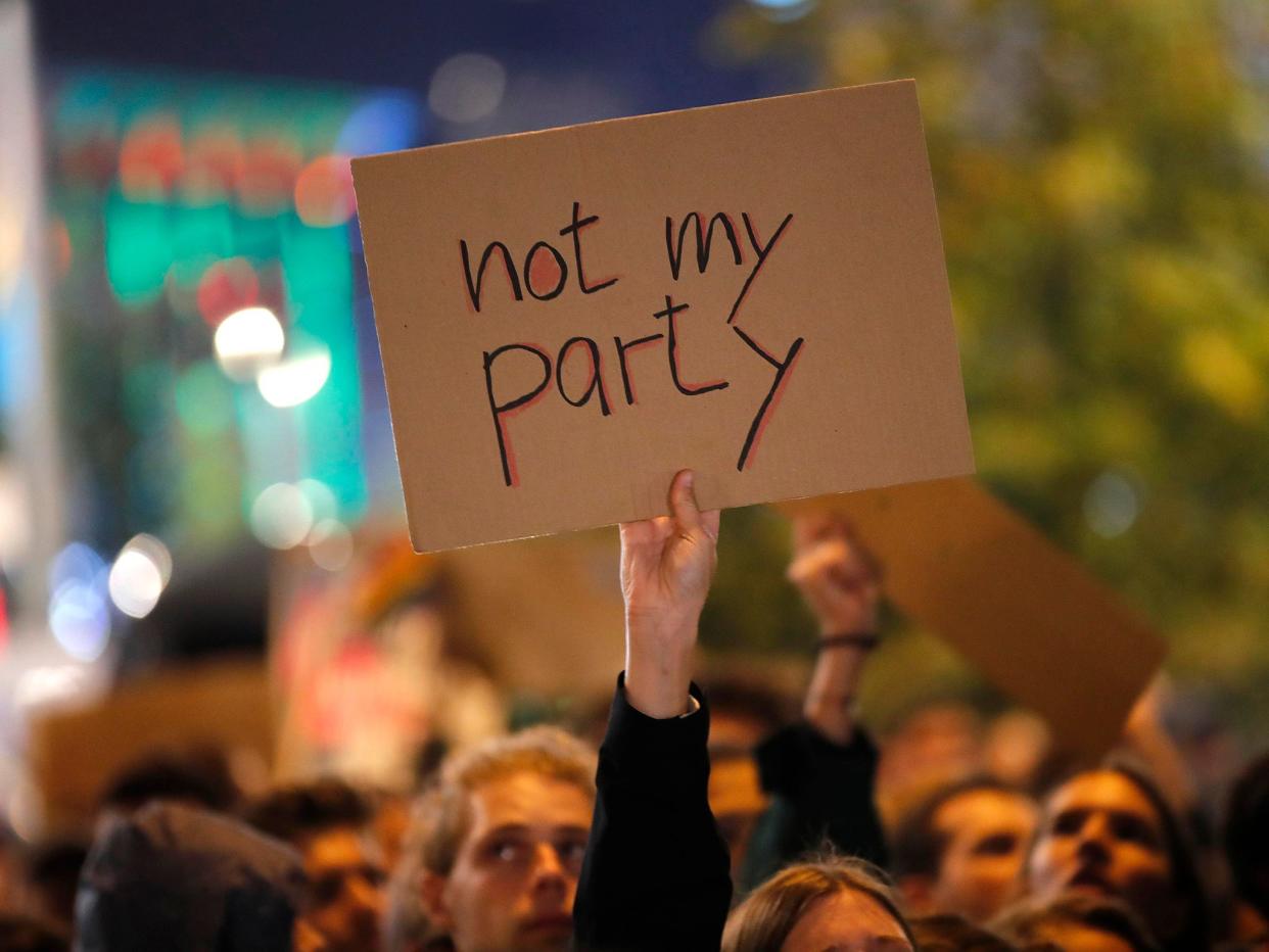 Demonstrators protest the anti-immigration party Alternative für Deutschland in Berlin: Reuters