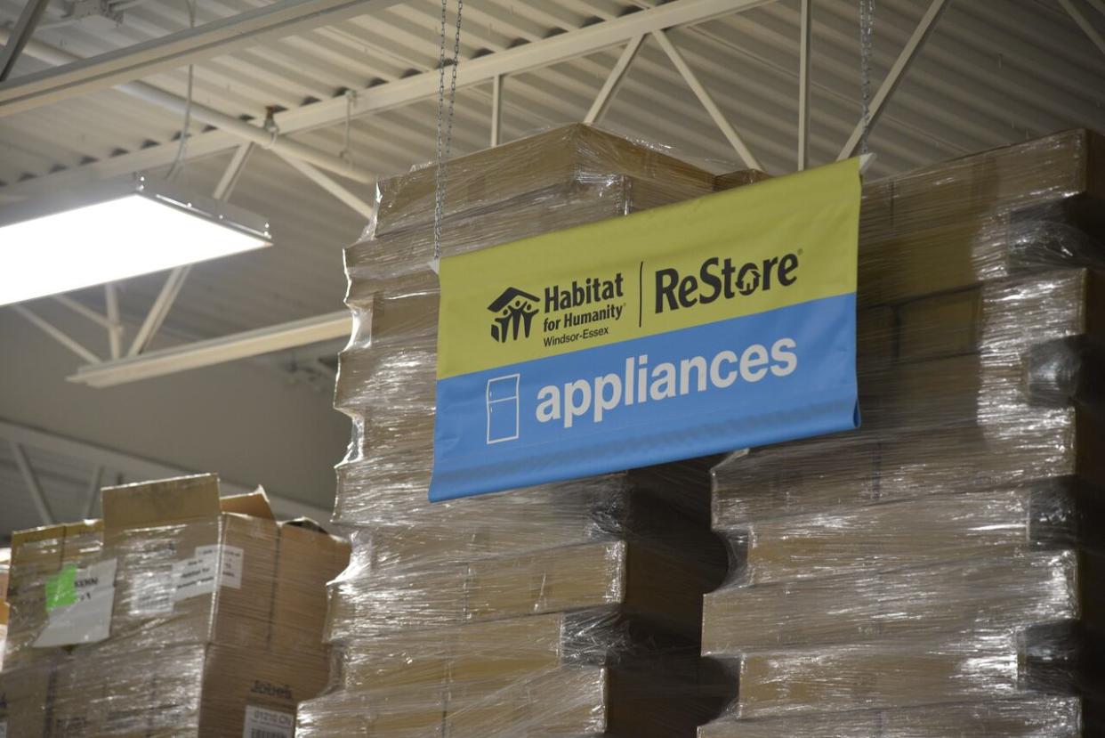 Habitat for Humanity Windsor-Essex provides support to people who need assistance purchasing appliances through the organization's furniture bank program. But CEO Fiona Coughlin said donated appliances are a top need.  (Kathleen Saylors/CBC - image credit)