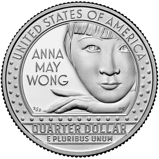 Film star Anna May Wong featured on a U.S. quarter. (Photo: U.S. Mint)