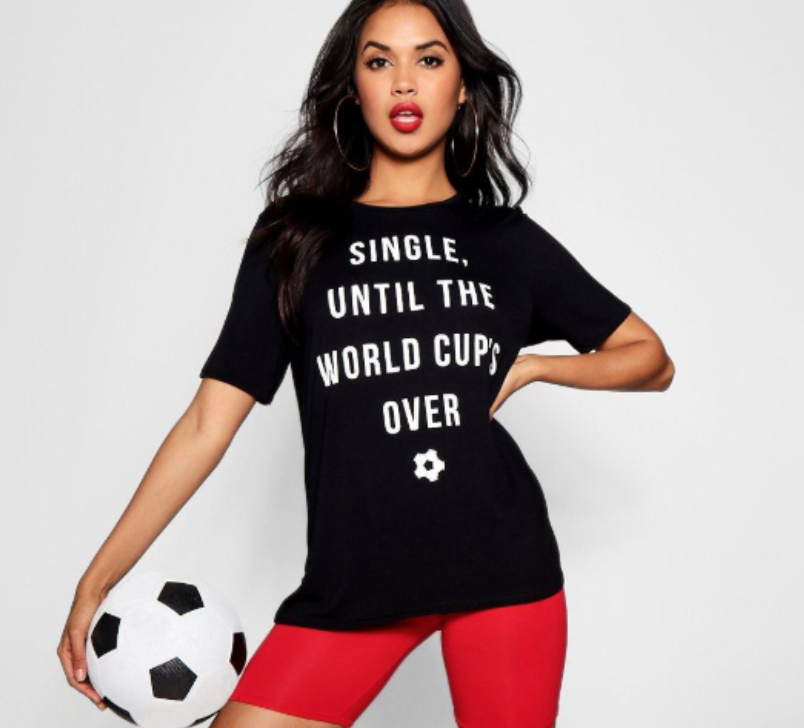 Boohoo’s World Cup-inspired fashion has faced backlash. (Photo: Boohoo via Facebook)