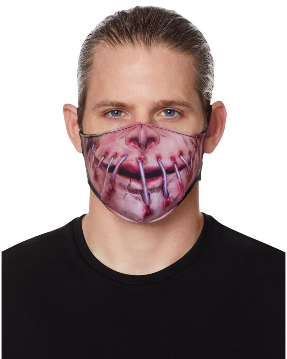 15) Sewn Mouth Killer Face Mask