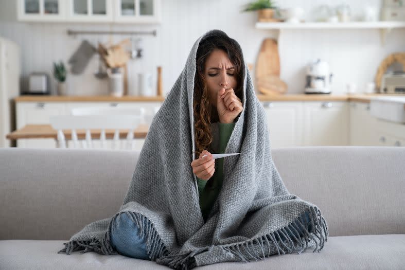 sick on the pill image of unwell woman