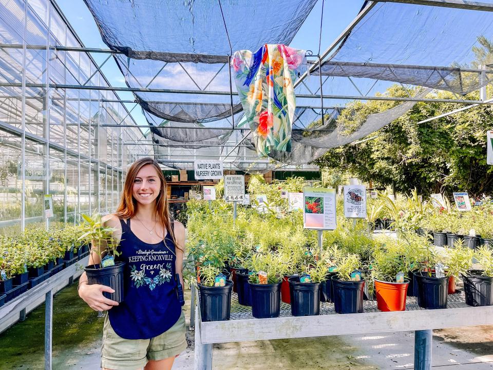 Abby Stanley-Jerrolds at Stanley’s Greenhouse on Aug. 4, 2022, will be a host and guest speaker at On the Wing: Stanley’s Sixth Annual Butterfly Festival on Saturday, Aug. 27.