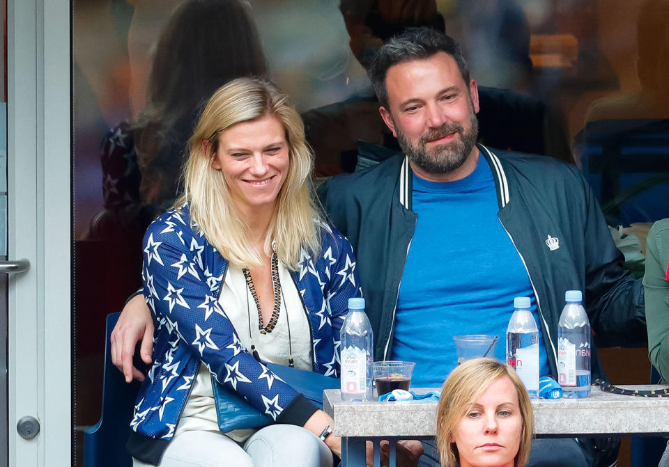 Lindsay Shookus and Ben Affleck at the US Open