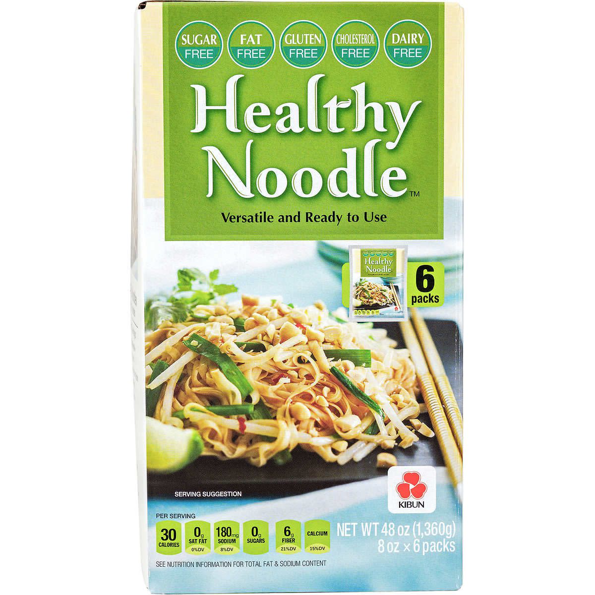 Kibun Foods Healthy Noodle, 8 oz, 6-Count