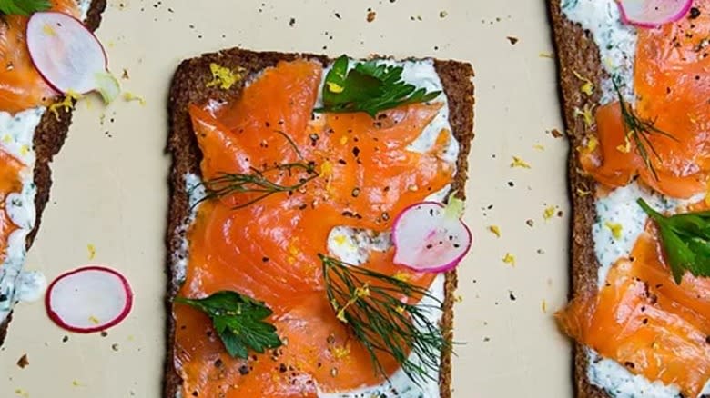 openface salmon sandwich