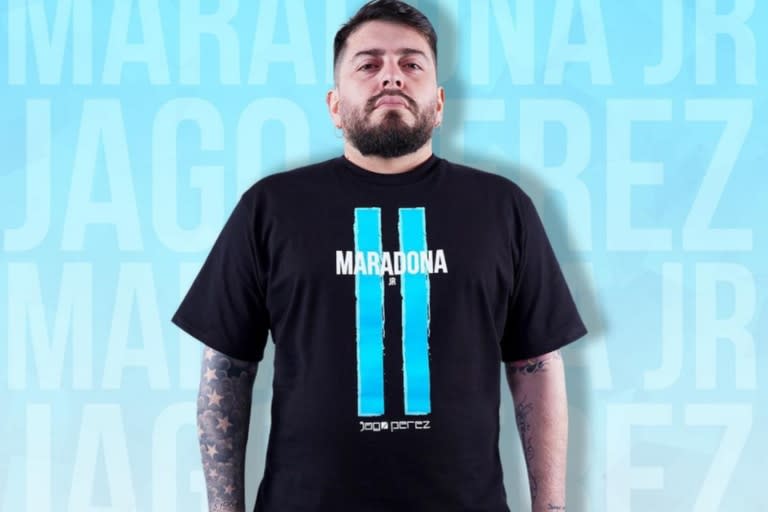 Diego Maradona Junior comenzó a usufructuar la marca Maradona y compartió la novedad en sus redes sociales: "Finalmente"