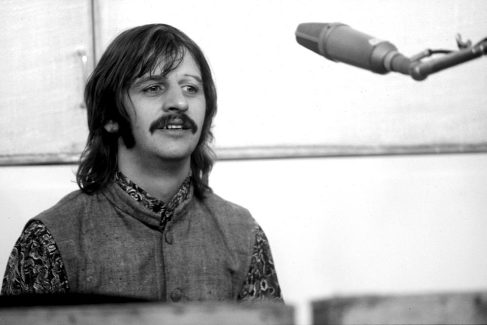 Ringo Starr at Apple Studios. 24 January 1969