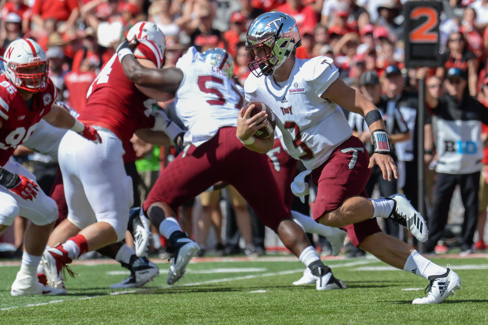 Nebraska last started 0-2 in 1957. Troy sent the Huskers to 0-2 on Saturday. (Photo by Steven Branscombe/Getty Images)