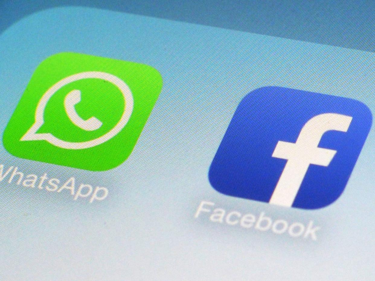 Mobile messaging company WhatsApp is to be purchased by the social media giant Facebook in a $19 billion (£11 billion) deal (AP)