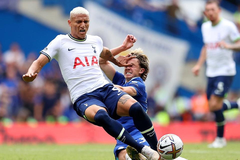 Richarlison changed the game for Tottenham after being introduced for his debut off the bench (Tottenham Hotspur FC via Getty Images)