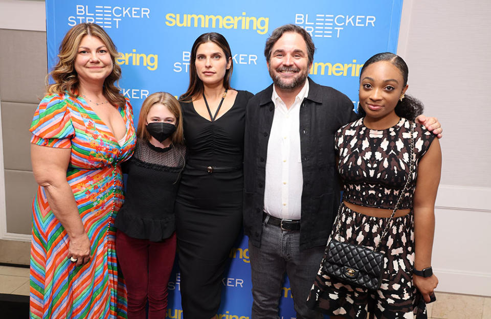 Jennifer Dana, Eden Grace Redfield, Lake Bell, James Ponsoldt, and Sanai Victoria attend the SUMMERING special screening at the London Hotel.