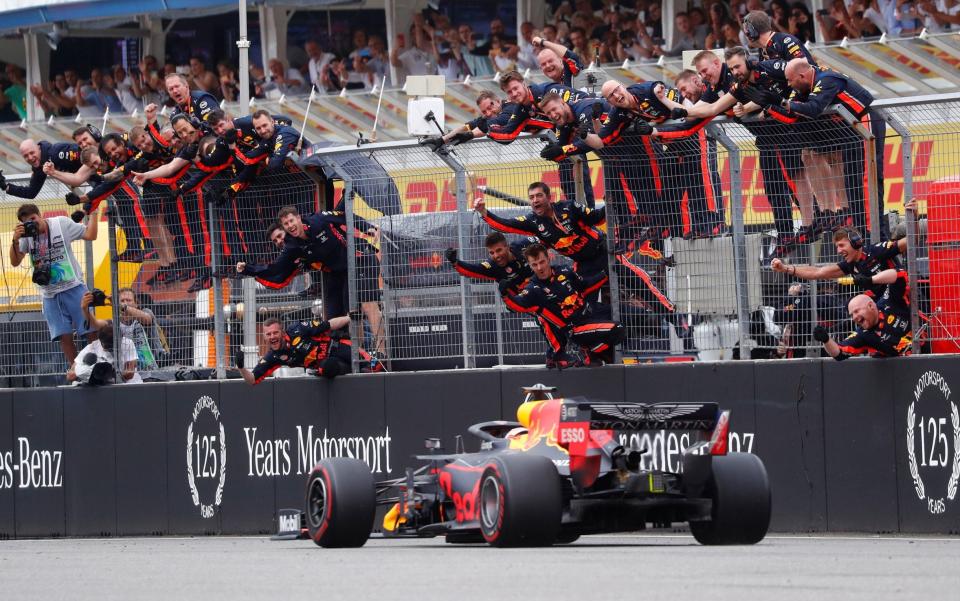 Max Verstappen won a chaotic German Grand Prix to take his second win of the season - REUTERS